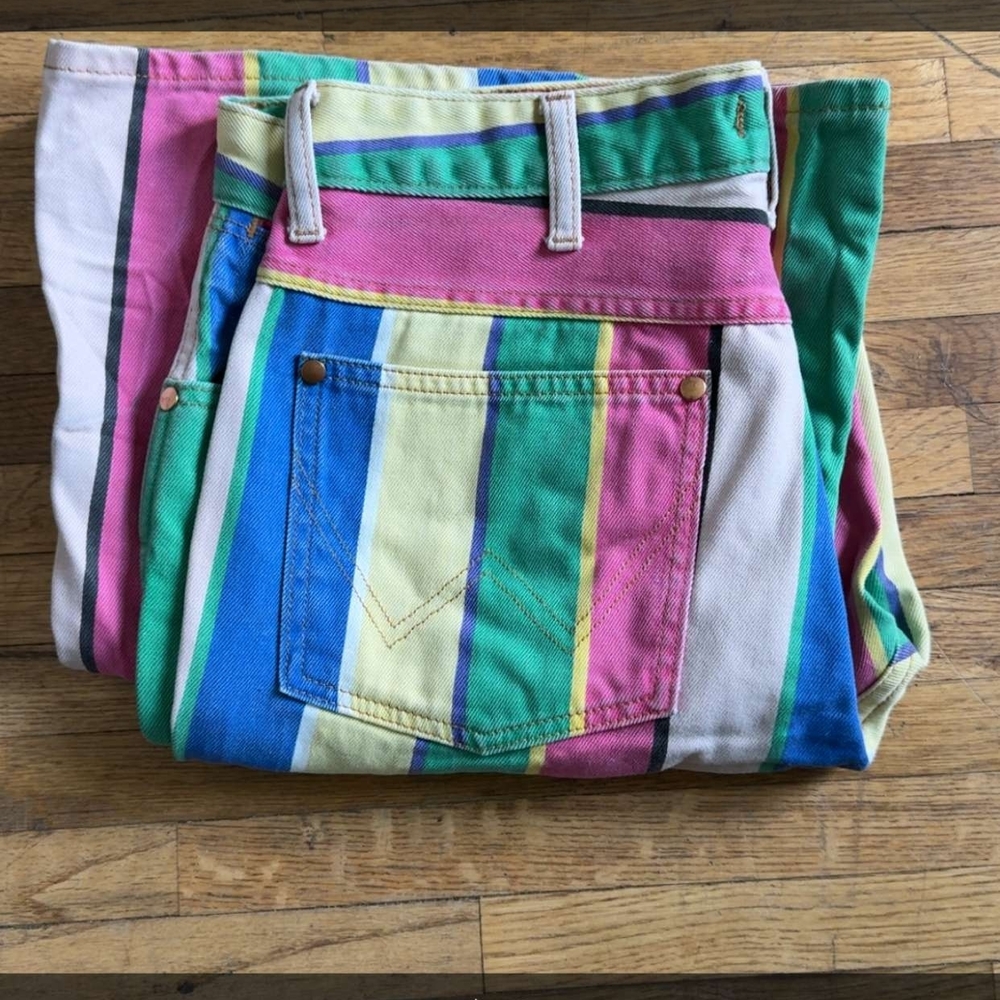 Wrangler Multicolor Striped Flare Jeans